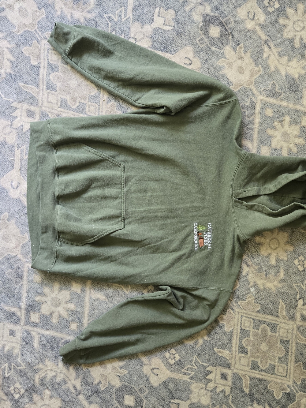 Gildan Olive Green Pullover Hoodie